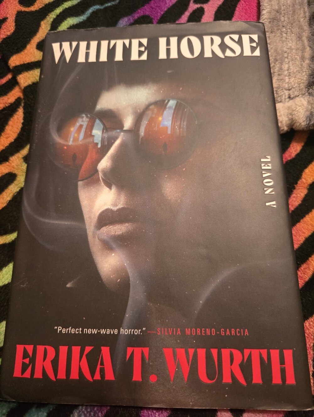 White Horse by Erika T. Wurth — Black Cover with Red Title